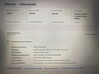 Portátil Huawei Matebook D14 Gris/Plata