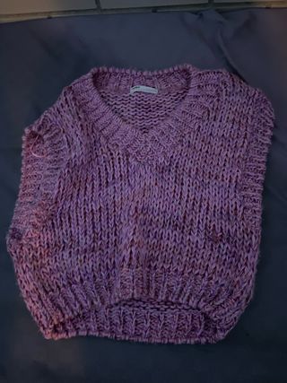 Chaleco de punto mujer talla única