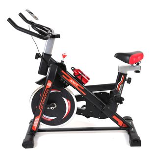 Bicicleta de Spinning Negra y Roja