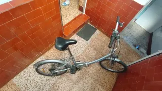 Bicicleta Plegable Plata