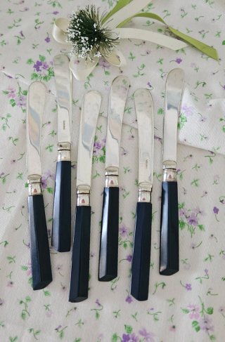 Set 6 spalmini in silver plated