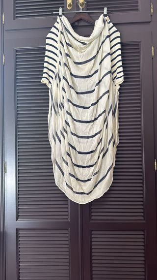 Jean Paul Gaultier Vestido Rayas Beige Talla Única