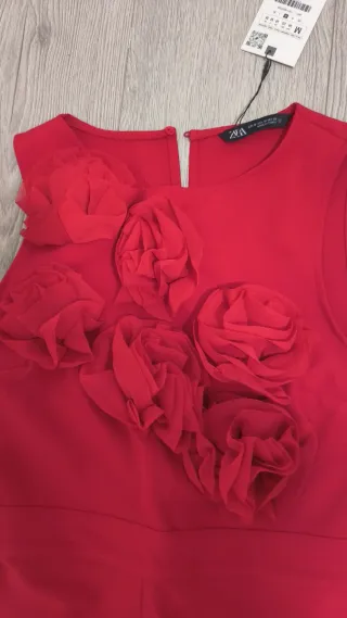 Mono Zara Rojo Flores