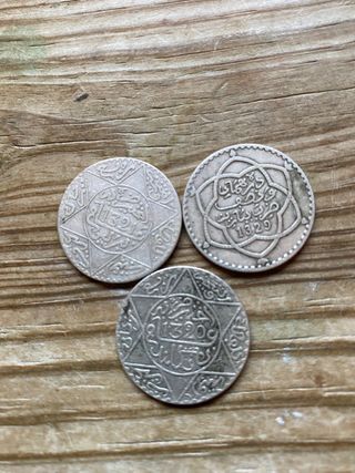2 Monedas 1/4 Rial Marruecos