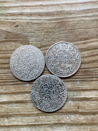 2 Monedas 1/4 Rial Marruecos