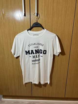 Camiseta Mango Man Blanca
