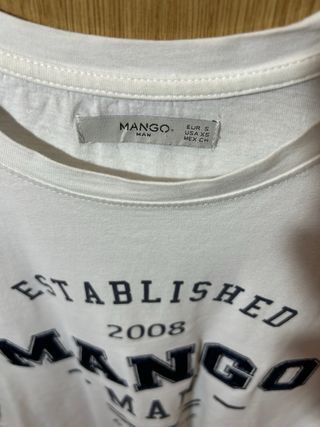 Camiseta Mango Man Blanca