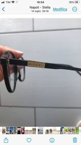 Montatura occhiali Gucci nera
