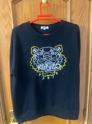 Sudadera Kenzo Negra con Tigre
