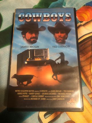 VHS Cowboys James Brolin Ted Danson Western Españo