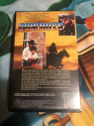 VHS Cowboys James Brolin Ted Danson Western Españo