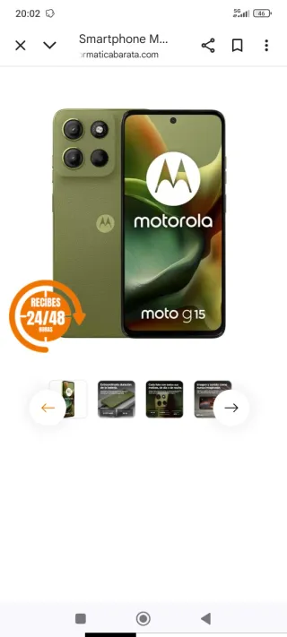 Motorola g15 Verde