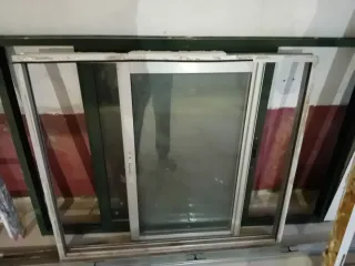 Ventana corredera aluminio 1m