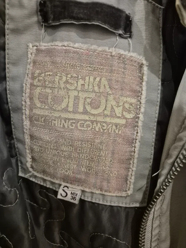 Chaqueta informal beige y gris Talla S