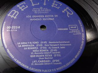 Vinilo Manolo Escobar - Grandes Éxitos