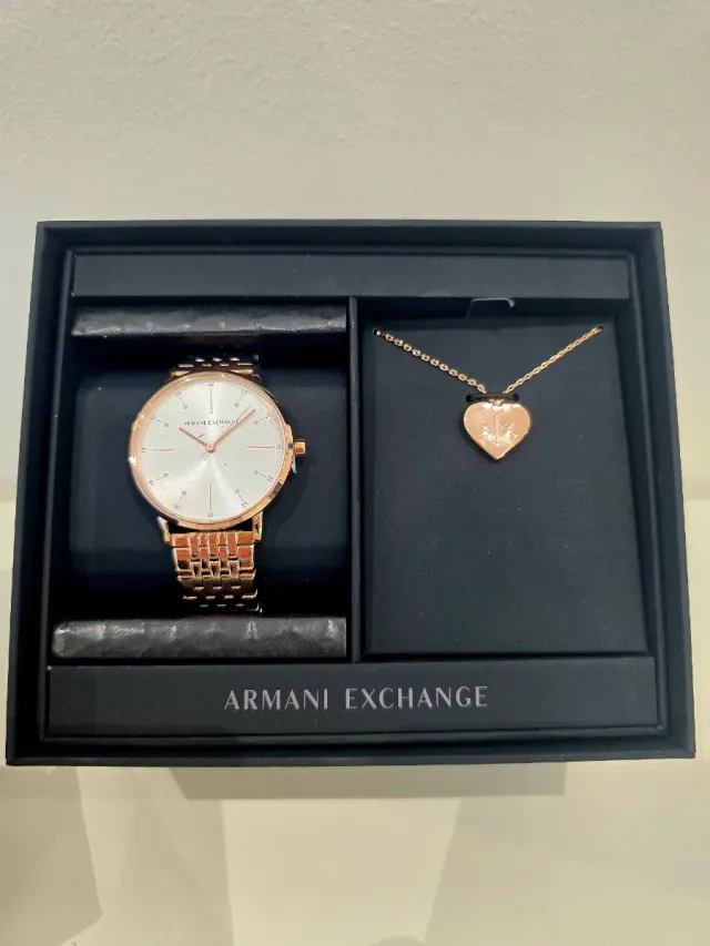 Set Orologio + Collana Armani Exchange Donna