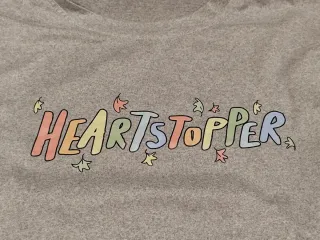 Camiseta Heartstopper gris multicolor