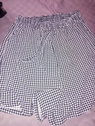 Pantalones cortos estampado pata de gallo