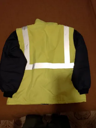 Parka Alta Visibilidad Amarillo y Negro