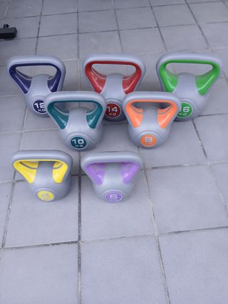 Kettlebells/Pesas Rusas
Set 7 Unidades VIMAS Sport