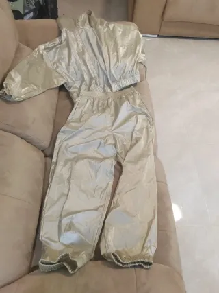 Chándal Oysho S/36/8 Beige/Plata