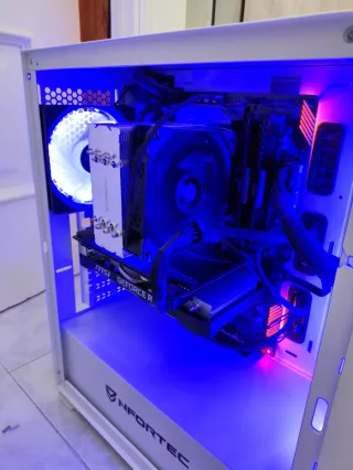 Ordenador Nfortec Blanco + Pantalla