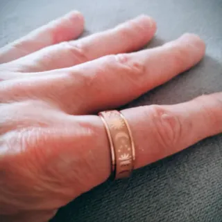 NUEVO Anillo Anti-Ansiedad Oro Rosa T11 plata oro