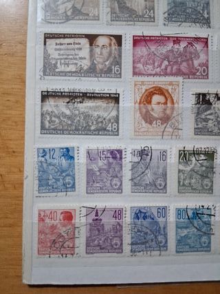 Sellos República Democrática Alemana 1953