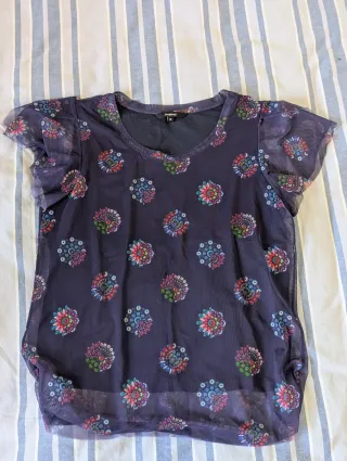 Camiseta Desigual Estampada Talla M