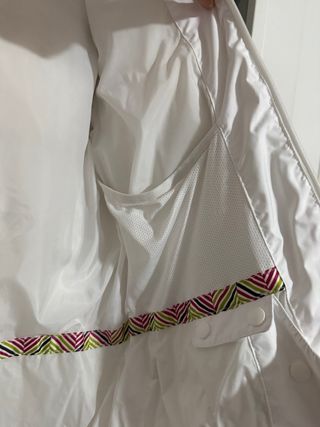Chaqueta blanca esquí/snow con pelo