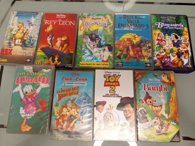 Lote Películas VHS Disney Clásicos