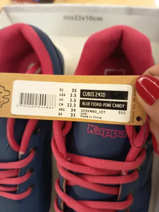 Zapatillas Kappa Azul y Rosa