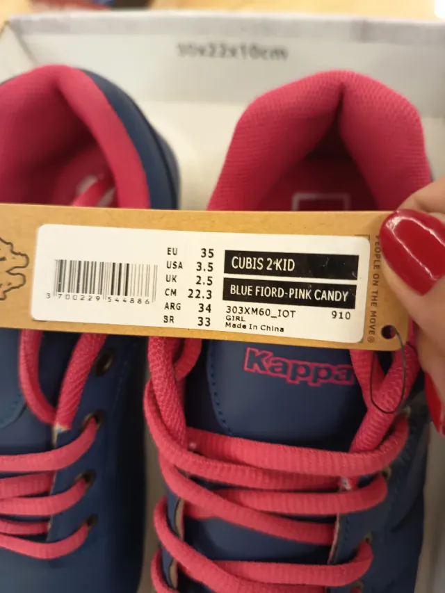 Zapatillas Kappa Azul y Rosa