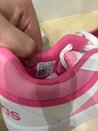 Zapatillas Adidas Blancas y Rosas usadas 1 vez