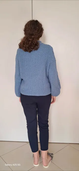 Maglione invernale blu tg.Europea S - Ital. 42-44