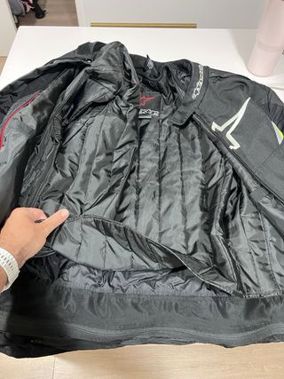 Chaqueta Moto Alpinestars Negra y Verde