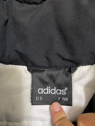 Chaqueta Adidas Vintage 90s Negra y Verde