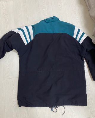 Chaqueta Adidas Vintage 90s Negra y Verde