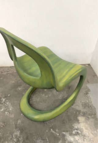 Silla de diseño Panton verde