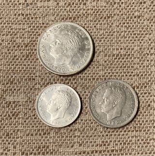 Lote 3 Monedas España Mundial 82