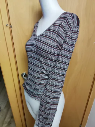 Camiseta de rayas manga larga