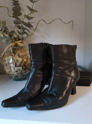 Botines de cuero para mujer
