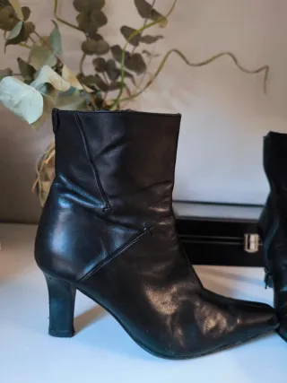 Botines de cuero para mujer