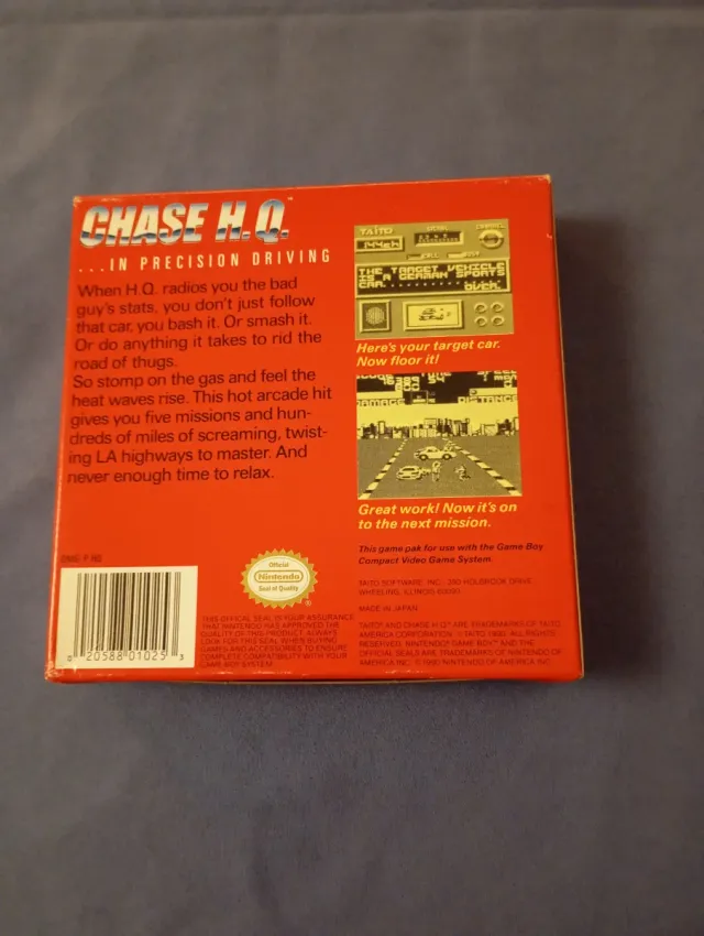 Chase H.Q. Game Boy Nintendo