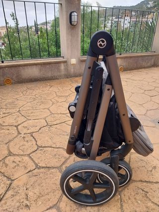 Cochecito Gemelar Cybex Rojo y gris