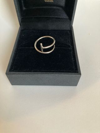 Anillo Plata Diseño Moderno