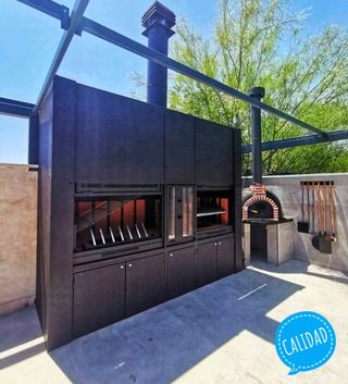 Barbacoa de obra y metal LLD-33