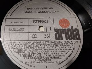 Vinilo Manuel Alejandro Romantiquísimo