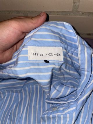 Camisa de rayas mujer azul y blanco