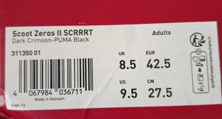 Zapatillas Scoot 2 Zeros Negras Rojas